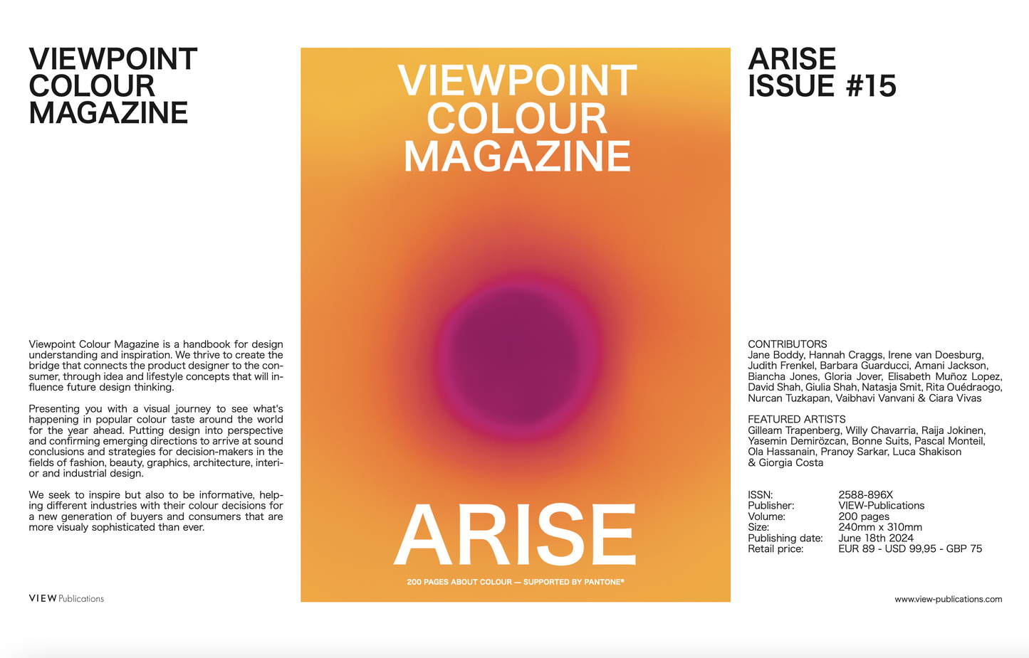 Viewpoint Colour Magazine #15: Arise